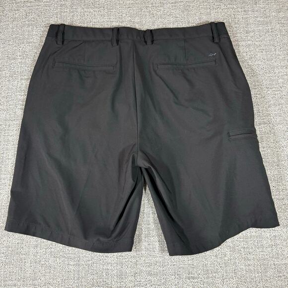 Greg Norman Mens 34Performance Flat Front Travel Golf Shorts Black - Picture 4 of 6